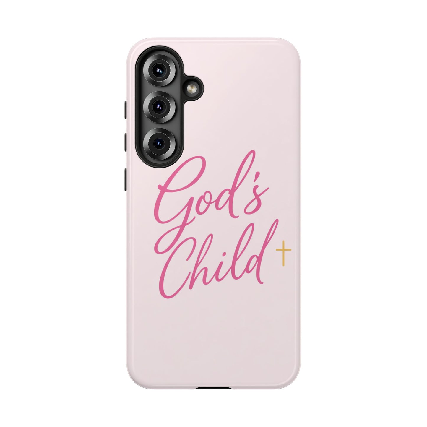 Gods Child Phone Case Christian Pink Aesthetic Tough iPhone Case