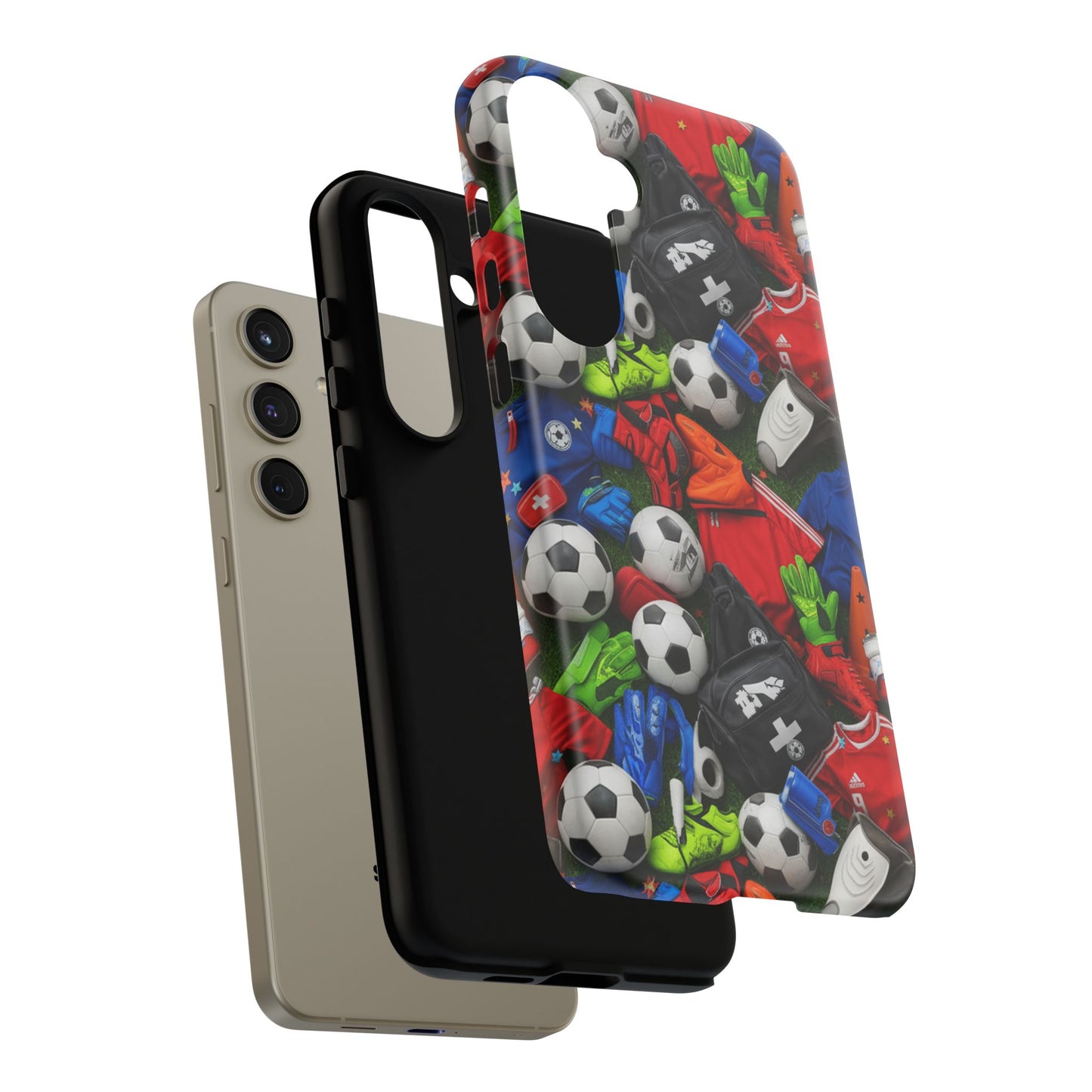 Soccer Ball Pattern Phone Case – Sports Fan Tough Protective Game Day Case
