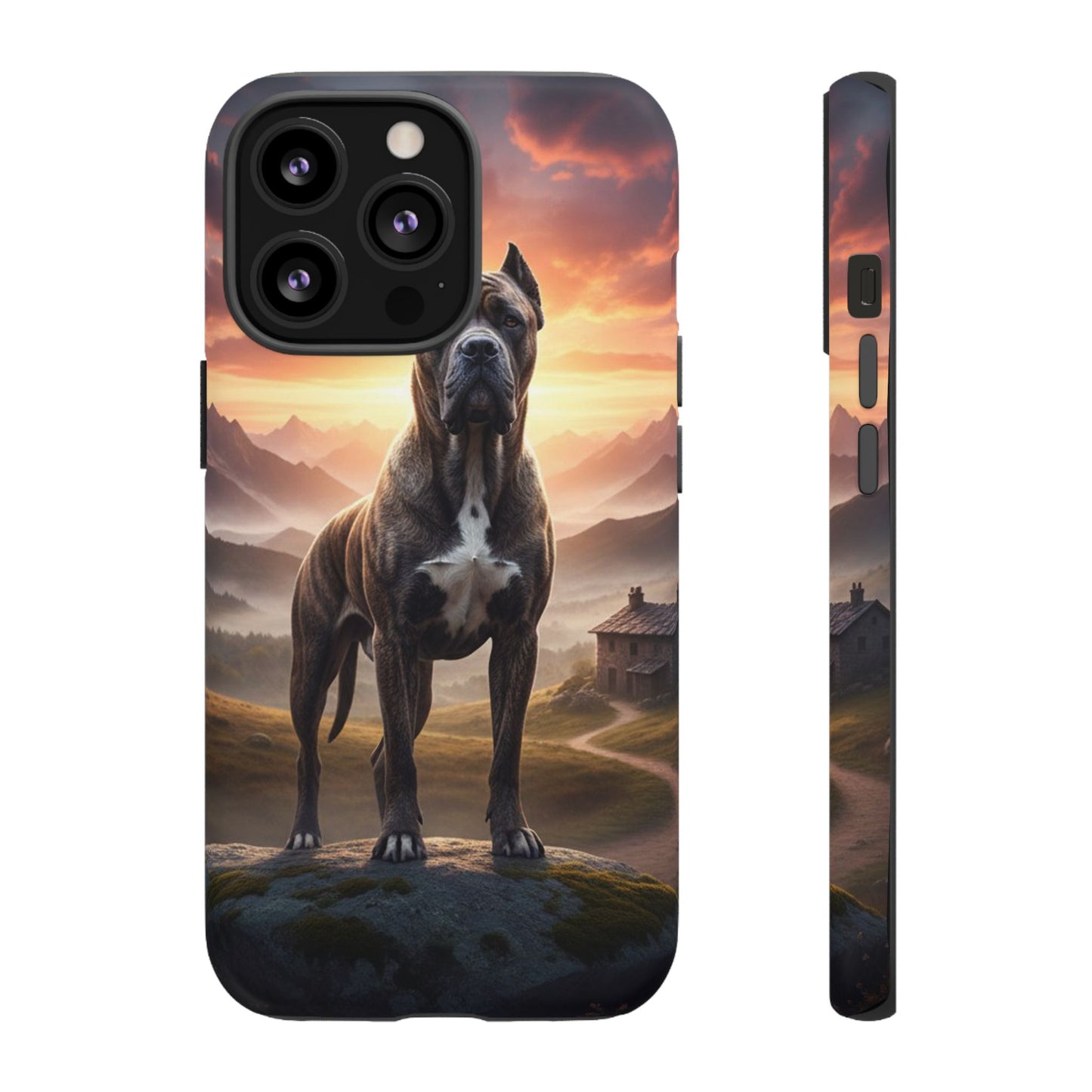 Cane Corso Phone Case – Guard Dog Sunset Tough Case (iPhone, Samsung, Pixel) | Dog Lover Gift