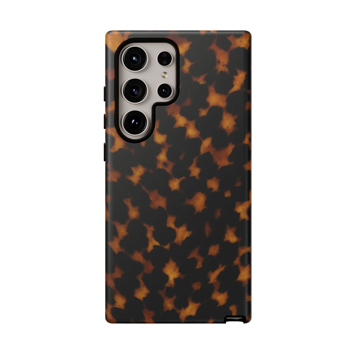 Tortoiseshell Pattern Tough Phone Case | Classic Leopard-Style Protective Cover