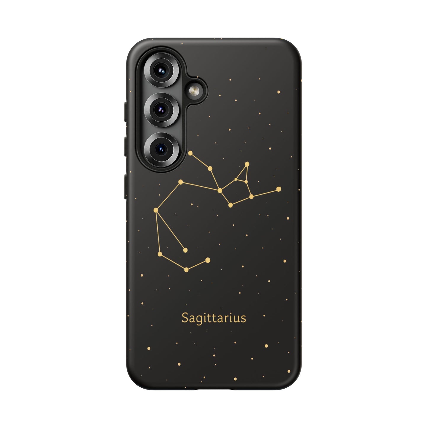 Sagittarius Zodiac Constellation Phone Case – Luxe Gold Celestial Cover