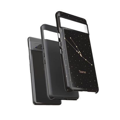 Taurus Zodiac Constellation Phone Case – Luxe Gold Celestial Cover