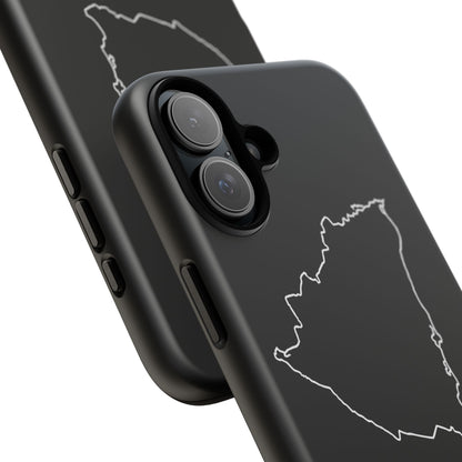 Nicaragua Outline Phone Case – Minimal Country Map Tough Case (iPhone, Samsung, Pixel)