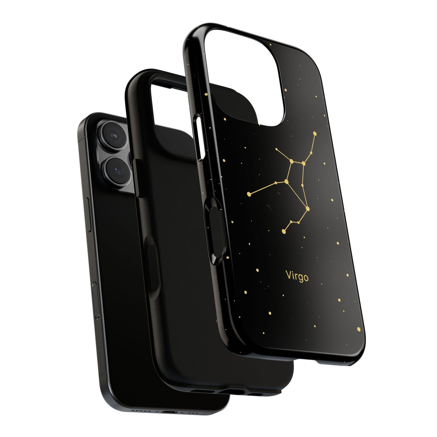 Virgo Zodiac Constellation Phone Case – Luxe Gold Celestial Cover