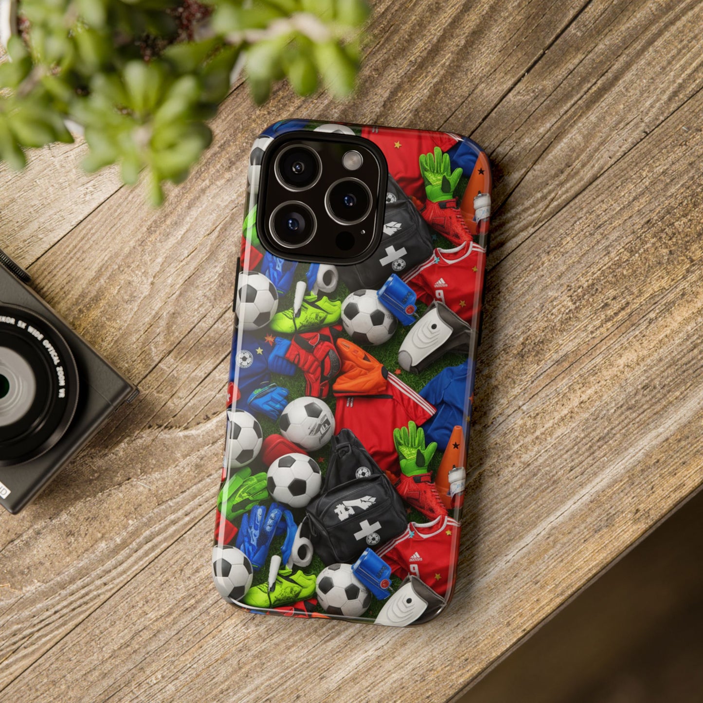 Soccer Ball Pattern Phone Case – Sports Fan Tough Protective Game Day Case