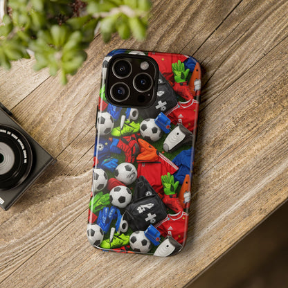Soccer Ball Pattern Phone Case – Sports Fan Tough Protective Game Day Case