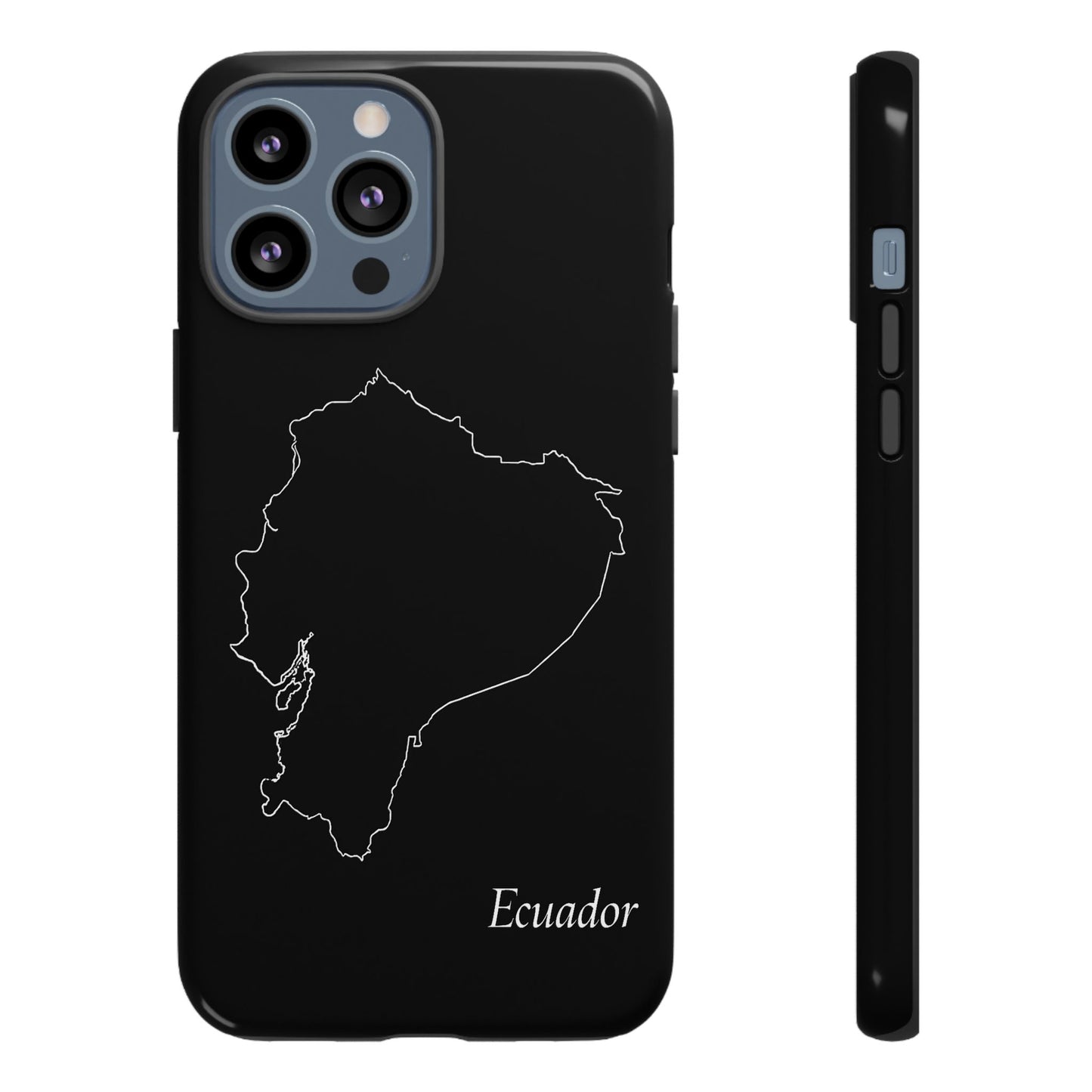 Ecuador Outline Phone Case – Minimal Country Map Tough Case (iPhone, Samsung, Pixel)