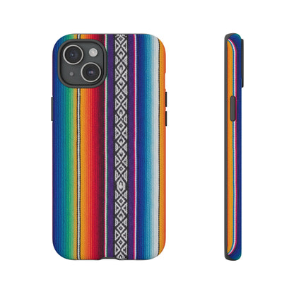 Serape Stripe Phone Case – Colorful Mexican Blanket Pattern Tough Case