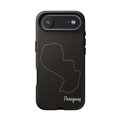 Paraguay Outline Phone Case – Minimal Country Map Tough Case (iPhone, Samsung, Pixel)