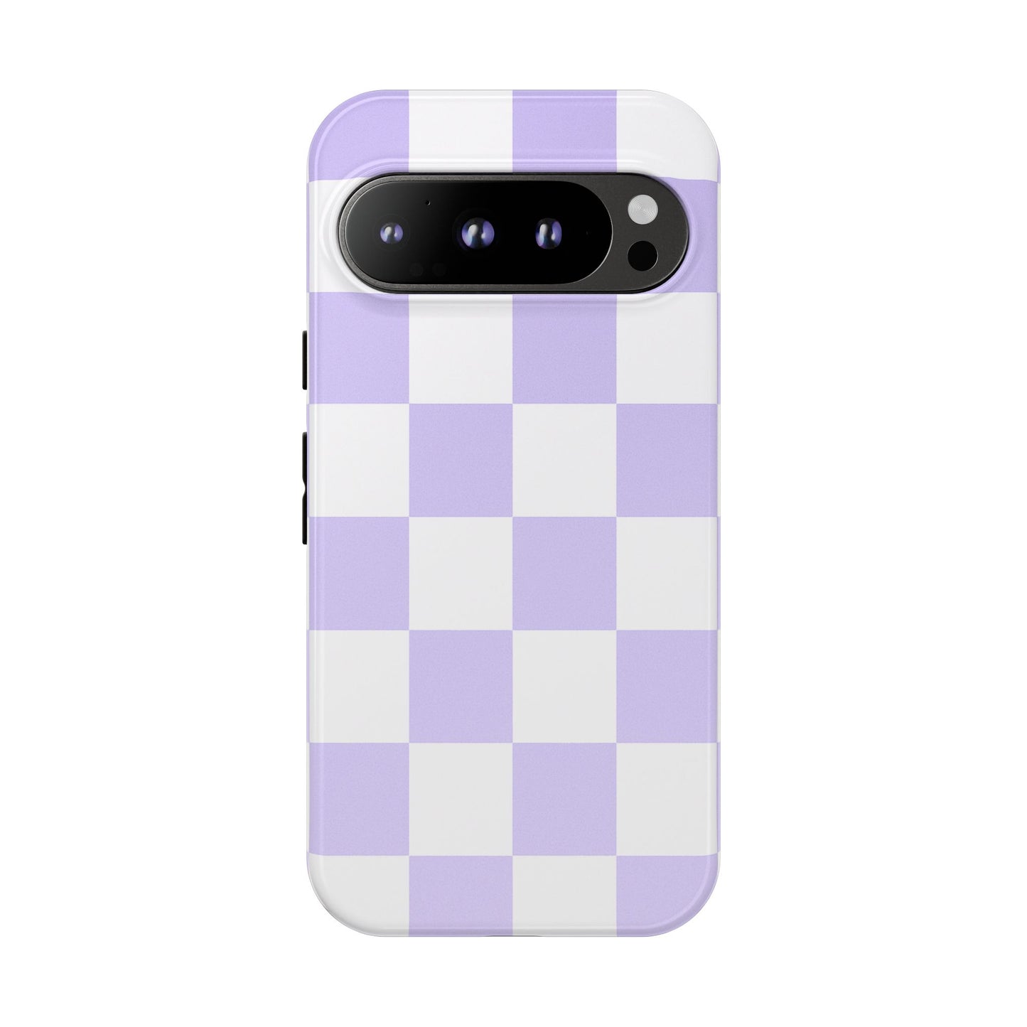 Lavender Checkerboard Phone Case | Pastel Aesthetic Checkered iPhone & Samsung Tough Case