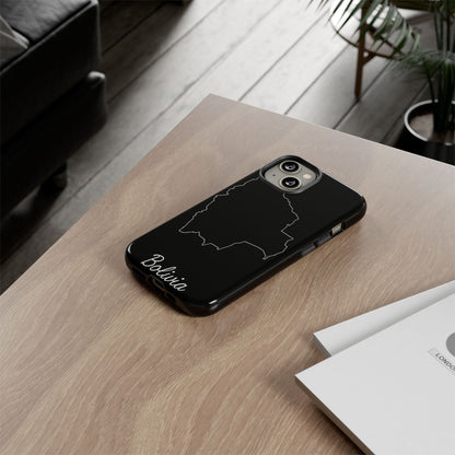 Bolivia Outline Phone Case – Minimal Country Map Tough Cover