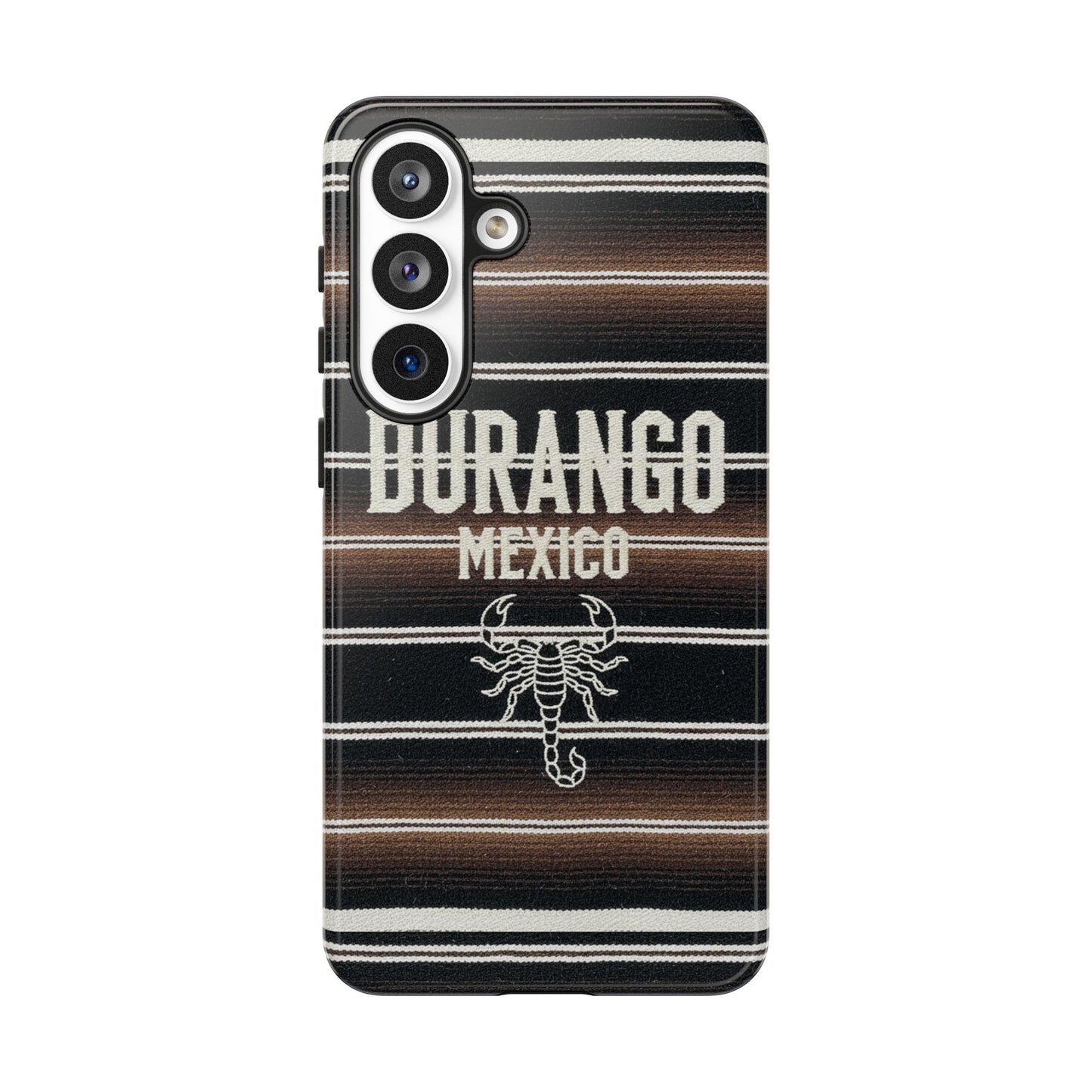 Durango Mexico Phone Case | Serape Scorpion Western Design | Mexican Heritage Tough Case for iPhone & Samsung