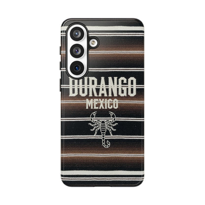 Durango Mexico Phone Case | Serape Scorpion Western Design | Mexican Heritage Tough Case for iPhone & Samsung