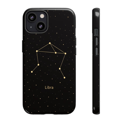 Libra Zodiac Constellation Phone Case – Luxe Gold Celestial Cover