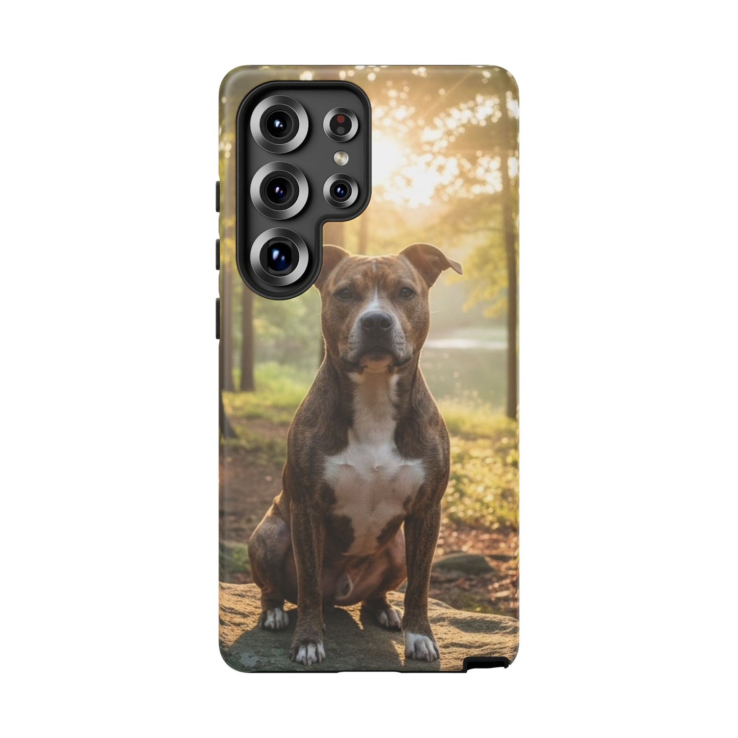 Pit Bull Phone Case – Dog Portrait Tough Case (iPhone, Samsung, Pixel)