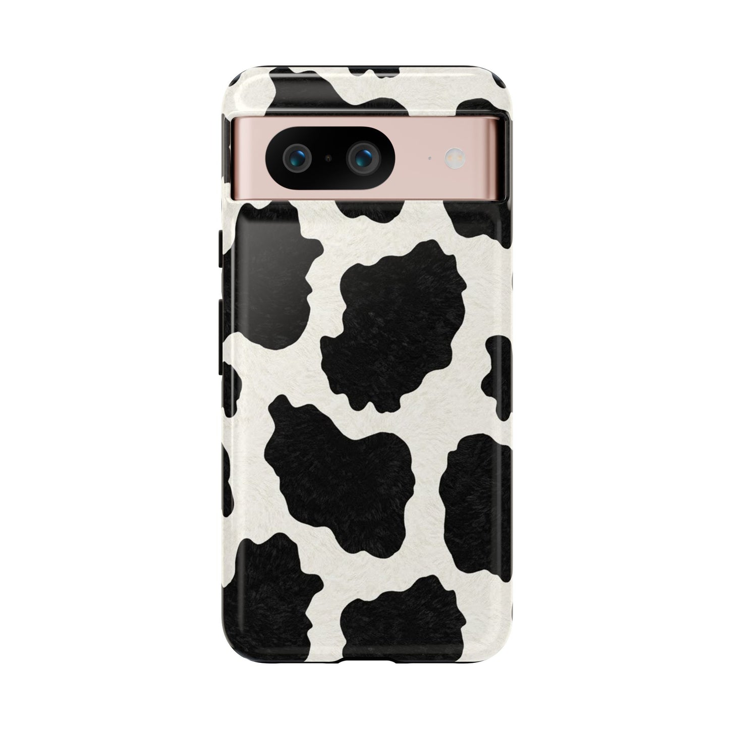 Black & White Cow Print Phone Case | Aesthetic Tough Protective Case