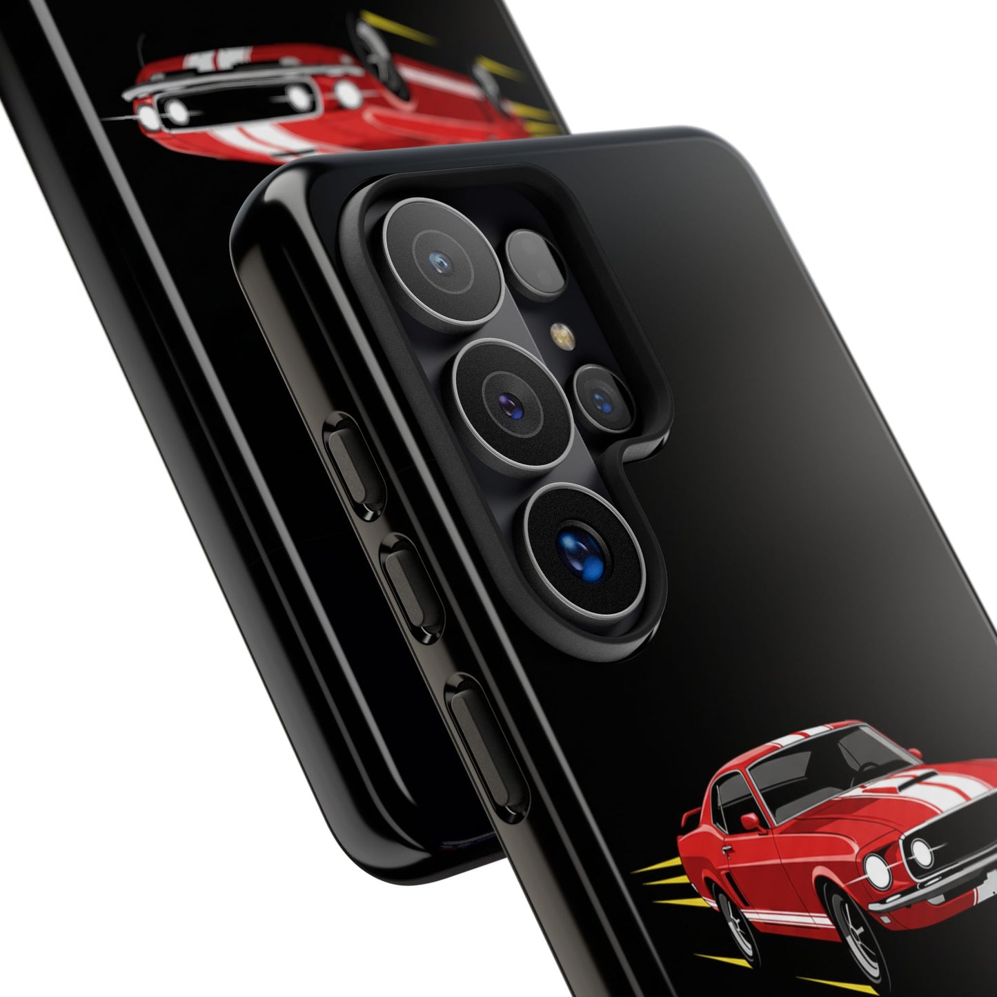 Red Muscle Car Phone Case – Classic Car Racing Tough Protective Case