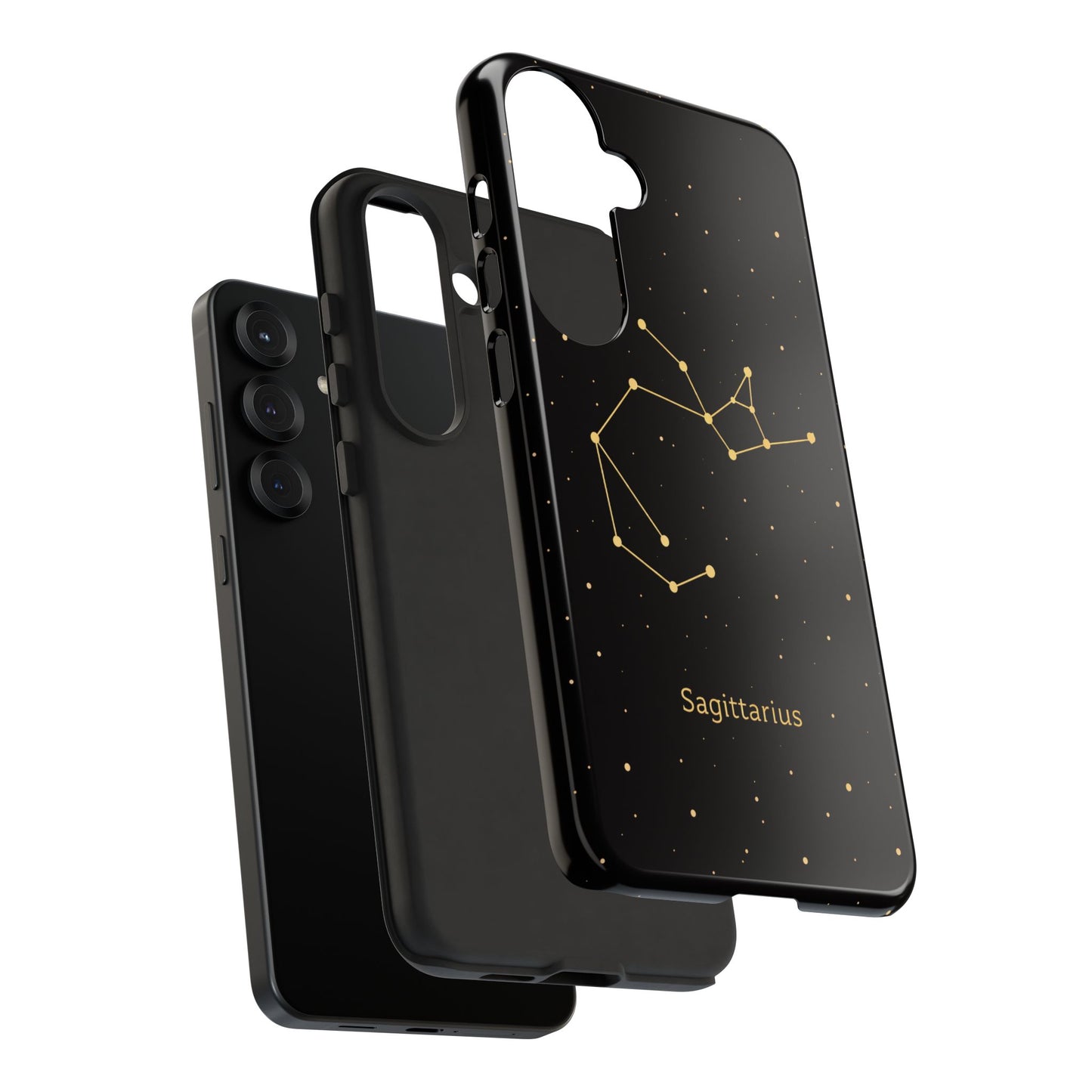Sagittarius Zodiac Constellation Phone Case – Luxe Gold Celestial Cover