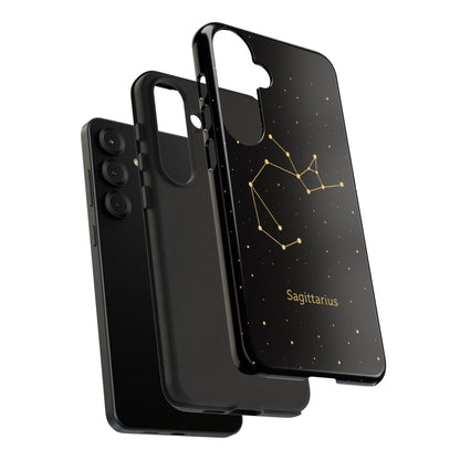 Sagittarius Zodiac Constellation Phone Case – Luxe Gold Celestial Cover