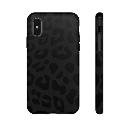 Black Leopard Phone Case | Matte & Glossy Tough Protective iPhone Case