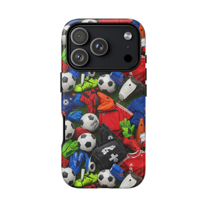 Soccer Ball Pattern Phone Case – Sports Fan Tough Protective Game Day Case