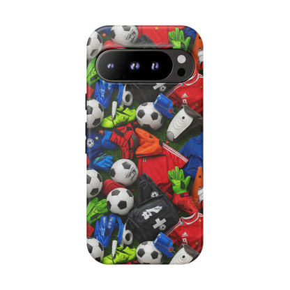 Soccer Ball Pattern Phone Case – Sports Fan Tough Protective Game Day Case