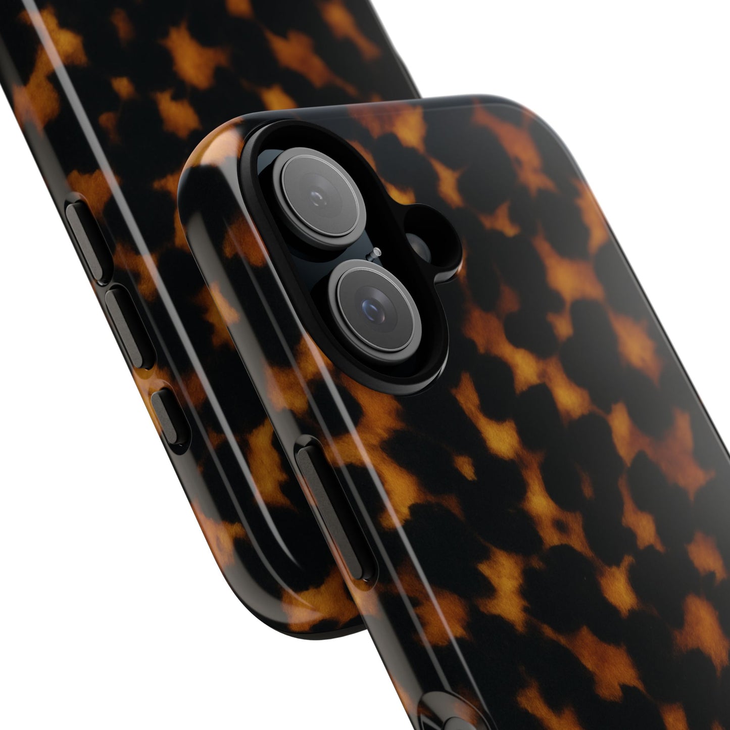 Tortoiseshell Phone Case – Brown Leopard Pattern Luxury Tough Protective Case