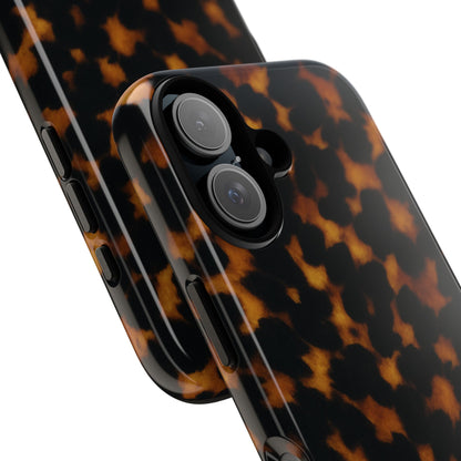 Tortoiseshell Phone Case – Brown Leopard Pattern Luxury Tough Protective Case