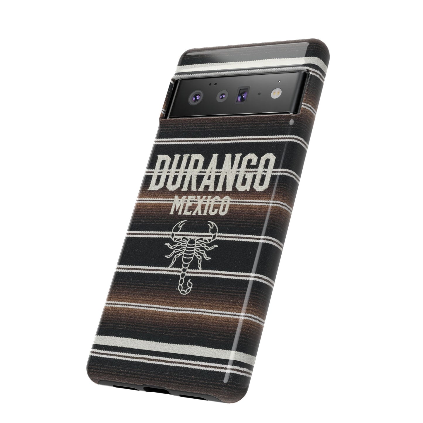 Durango Mexico Phone Case | Serape Scorpion Western Design | Mexican Heritage Tough Case for iPhone & Samsung