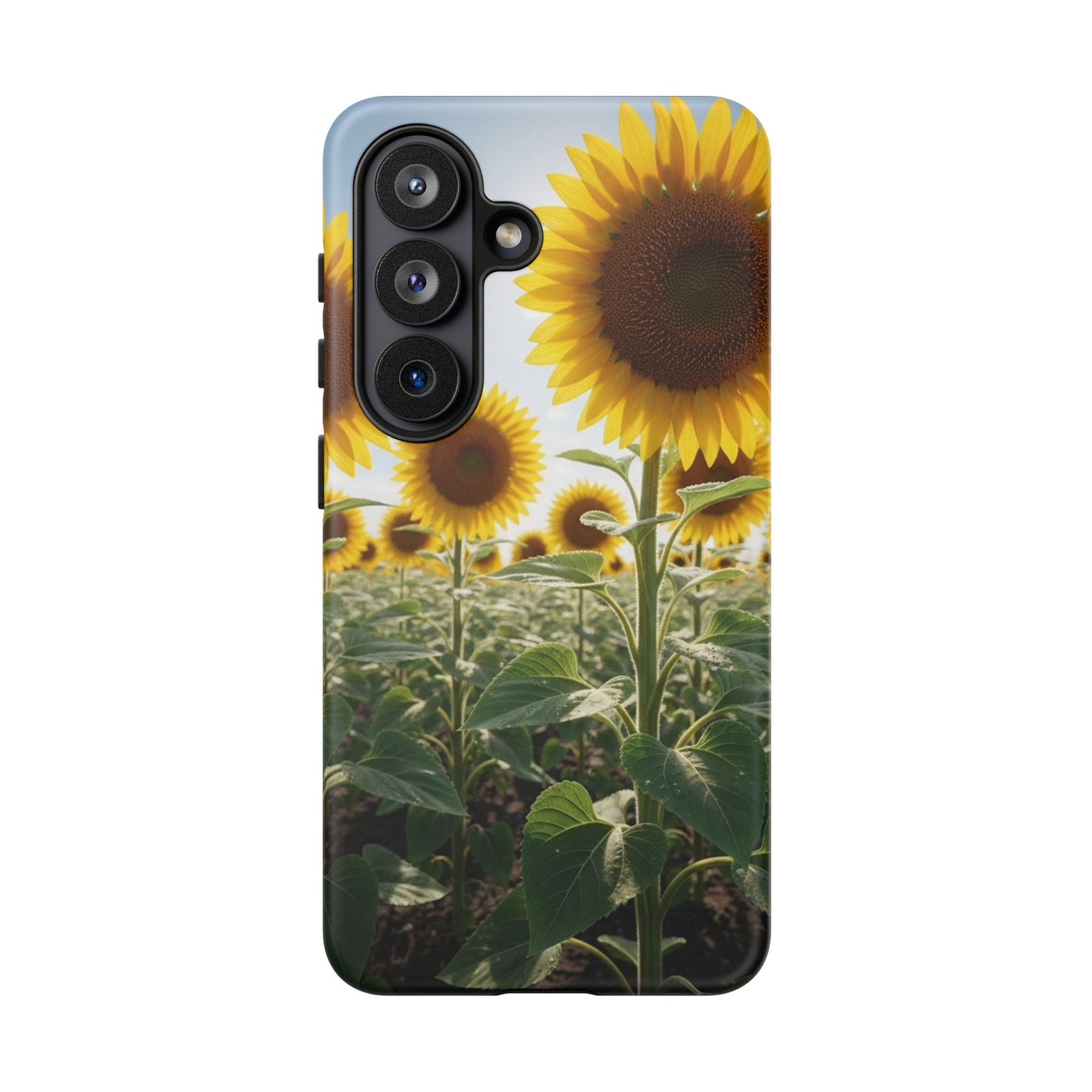 Sunflower Field Phone Case | Golden Hour Floral Aesthetic | Bright Summer Tough Case