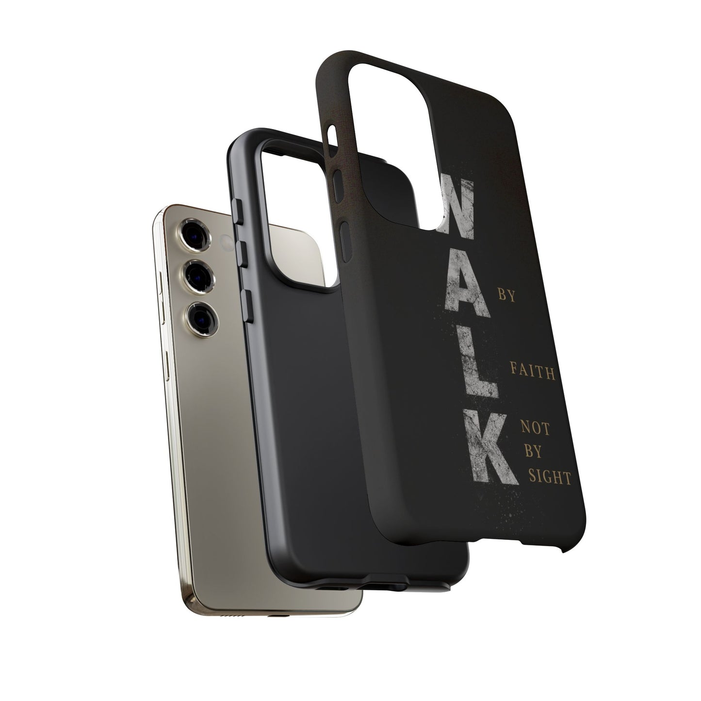 Walk by Faith Not by Sight Christian Phone Case Bible Verse Faith Cover