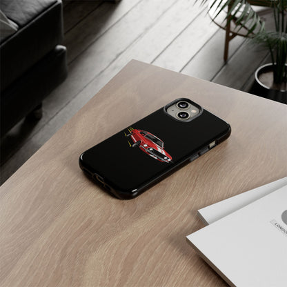 Red Muscle Car Phone Case – Classic Car Racing Tough Protective Case