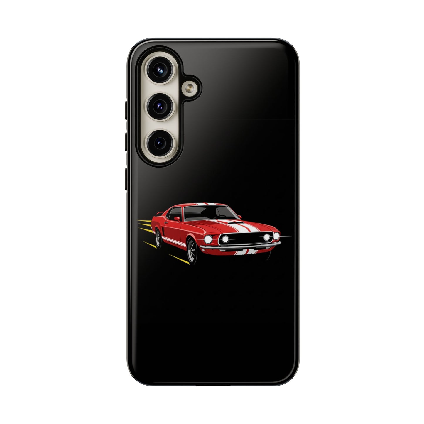 Red Muscle Car Phone Case – Classic Car Racing Tough Protective Case
