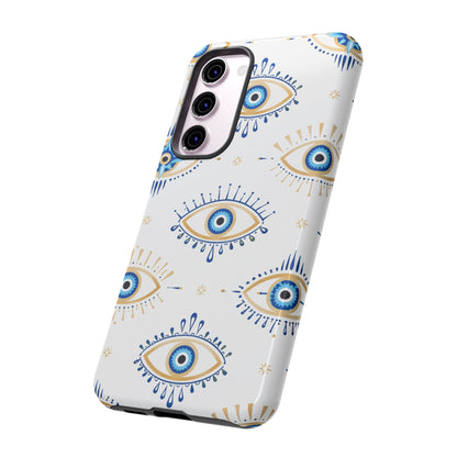 Blue Evil Eye Phone Case – Protective Slim Shockproof Cover for Iphone, Samsung Galaxy and Pixel