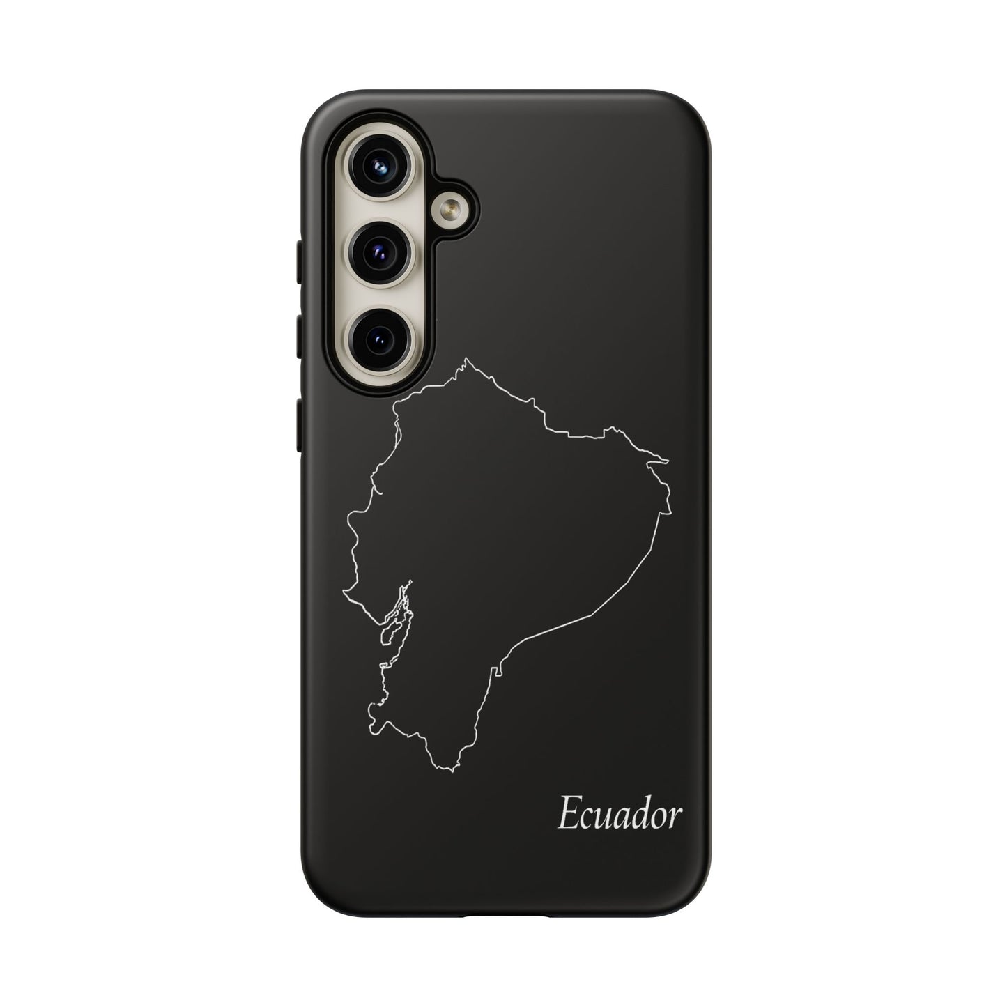 Ecuador Outline Phone Case – Minimal Country Map Tough Case (iPhone, Samsung, Pixel)