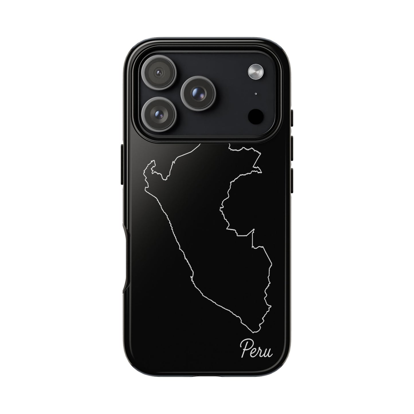 Peru Outline Phone Case – Minimal Country Map Tough Case (iPhone, Samsung, Pixel)