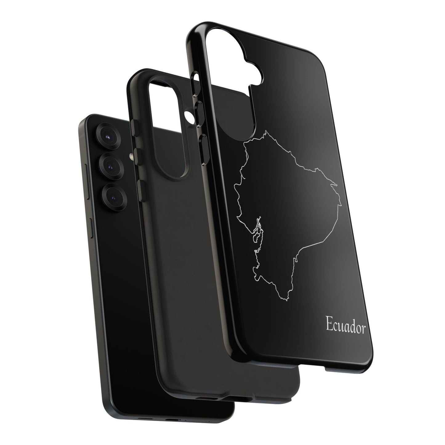 Ecuador Outline Phone Case – Minimal Country Map Tough Case (iPhone, Samsung, Pixel)