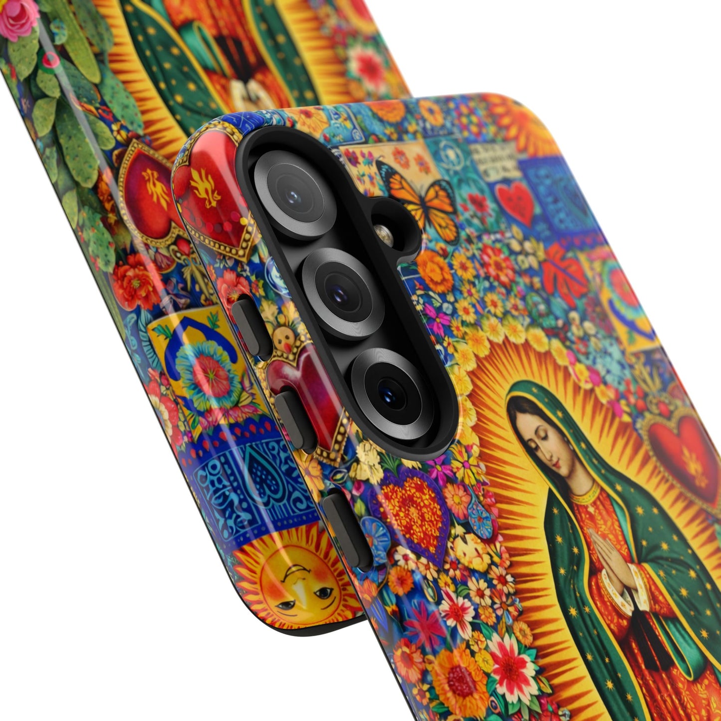 Virgin Mary Guadalupe Phone Case Mexican Folk Art Tough Cover iPhone Samsung