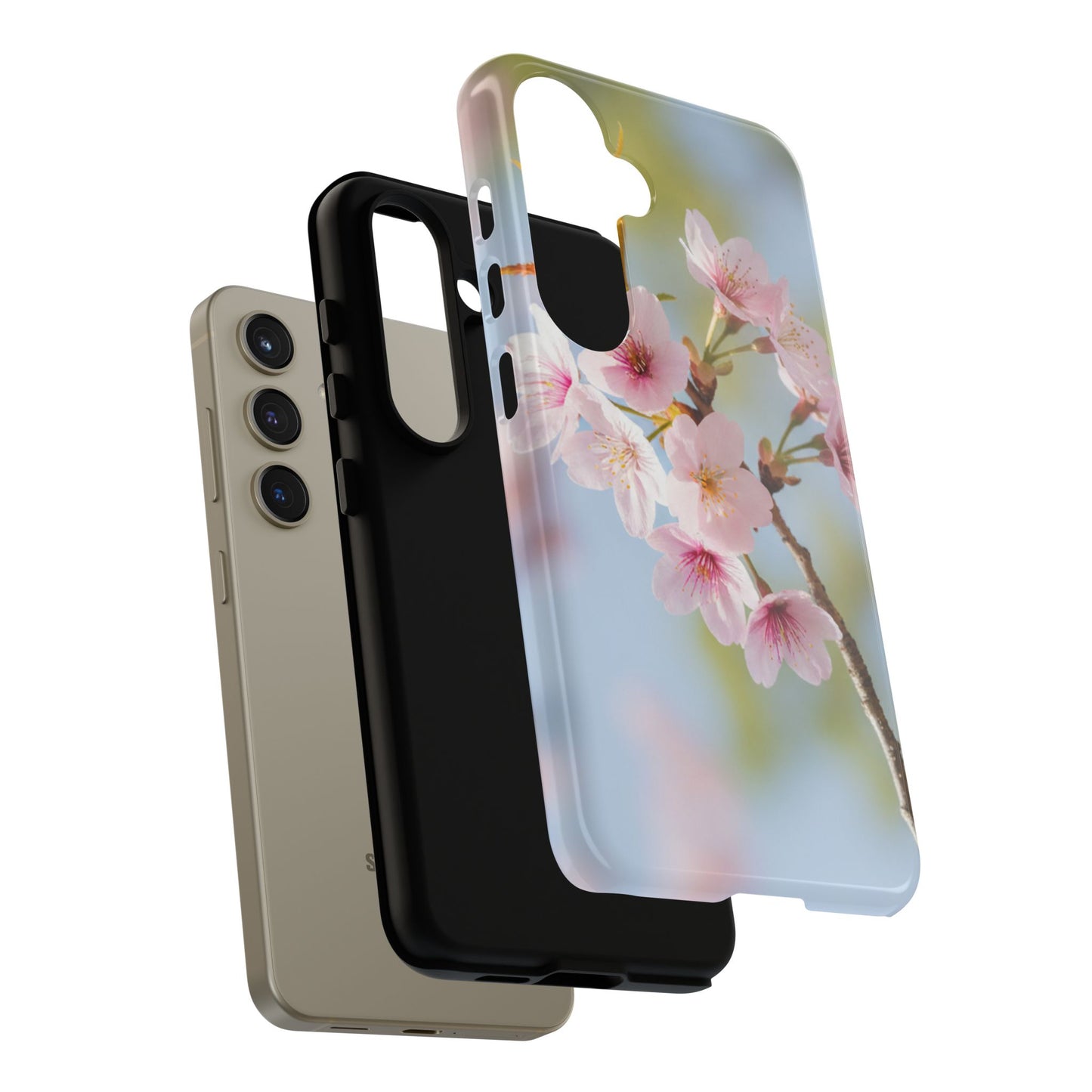 Cherry Blossom Phone Case – Pink Floral Tough Case (iPhone, Samsung Galaxy, Pixel)