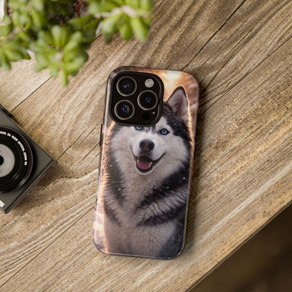 Siberian Husky Tough Phone Case | Blue Eyes Dog Cover Protective iPhone Case