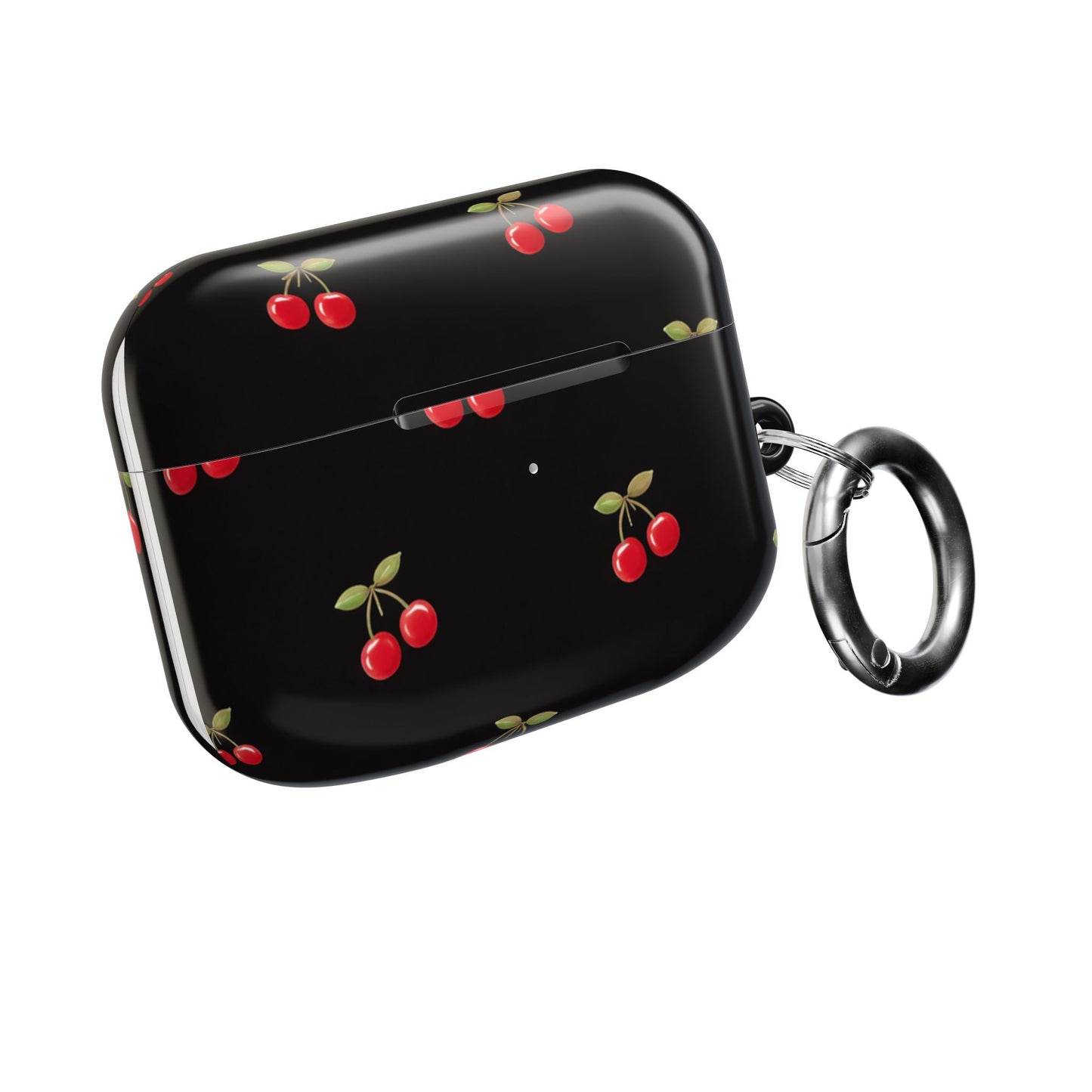 Cherry Pattern AirPod Case — Cute Black Cherry Protective Cover