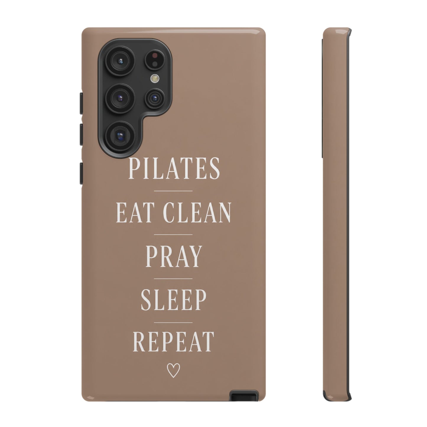 Pilates Phone Case | Eat Clean Pray Sleep Repeat Aesthetic | Wellness Girl Gift