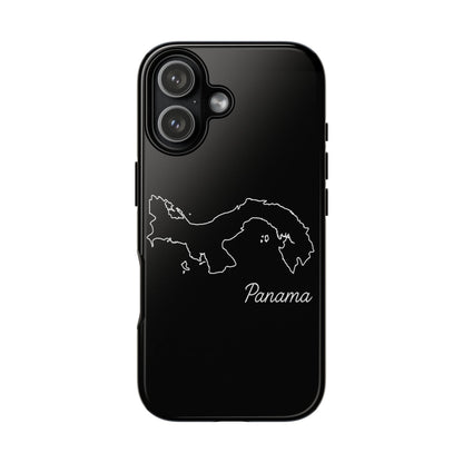 Panama Outline Phone Case – Minimal Country Map Tough Case (iPhone, Samsung, Pixel)