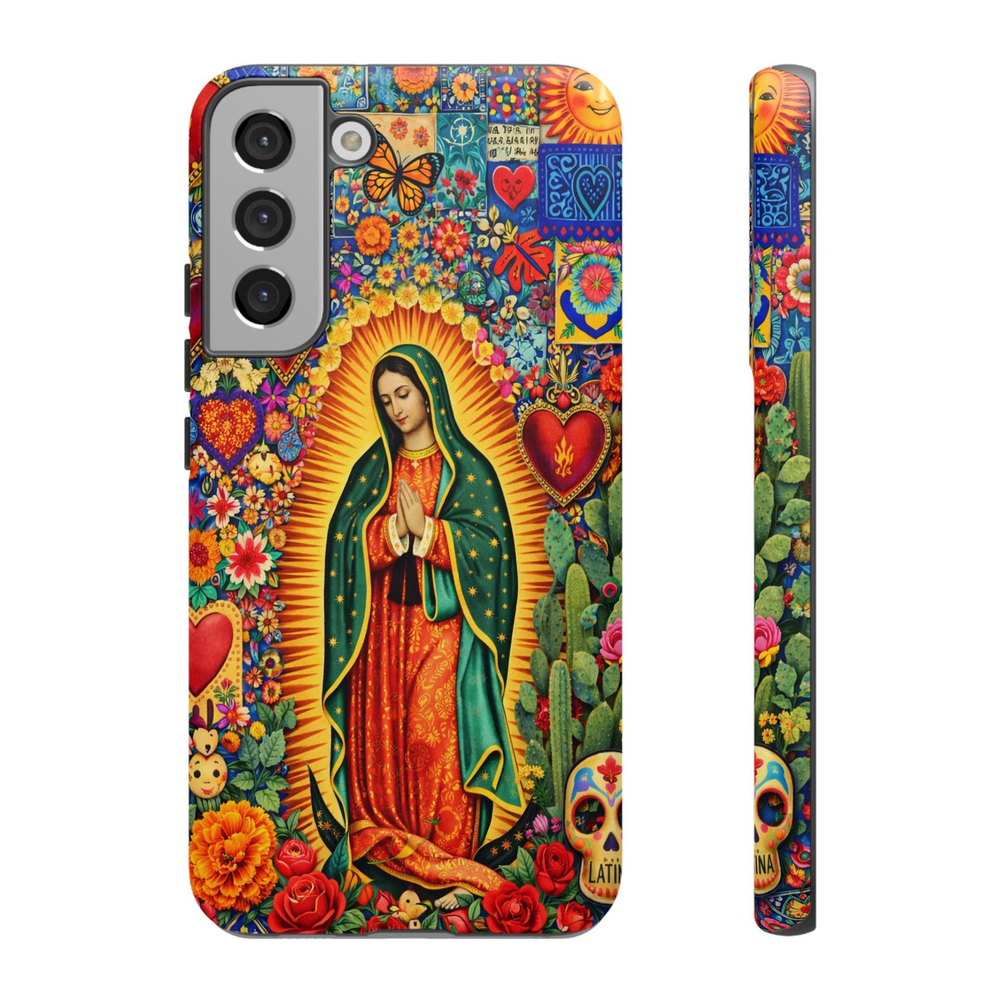 Virgin Mary Guadalupe Phone Case Mexican Folk Art Tough Cover iPhone Samsung