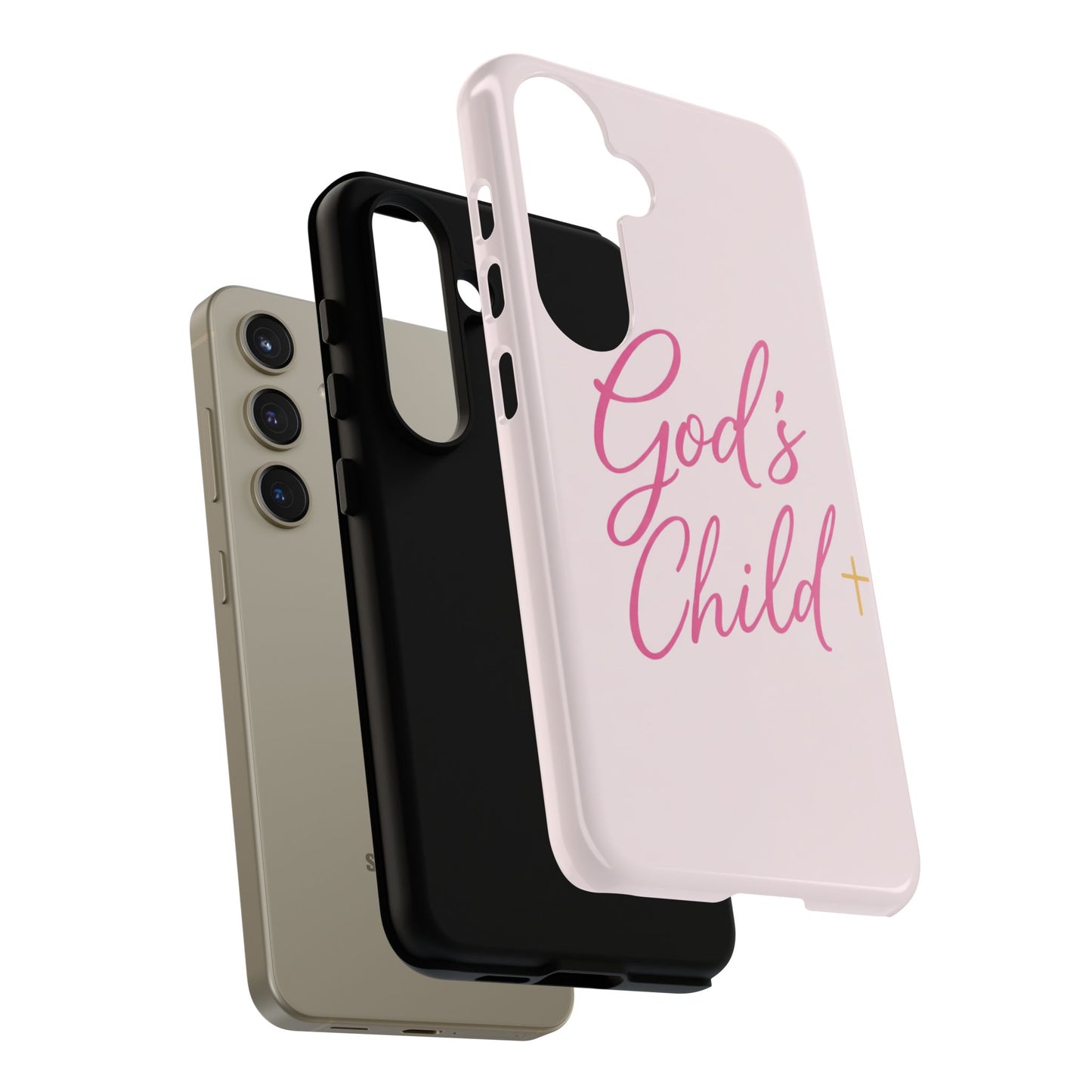 Gods Child Phone Case Christian Pink Aesthetic Tough iPhone Case