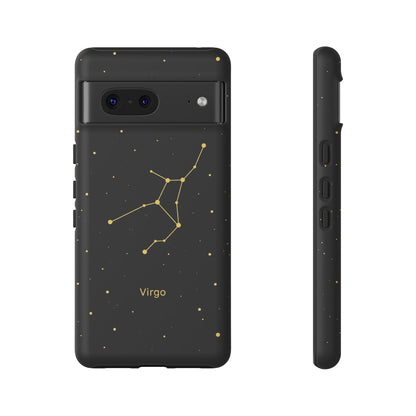 Virgo Zodiac Constellation Phone Case – Luxe Gold Celestial Cover