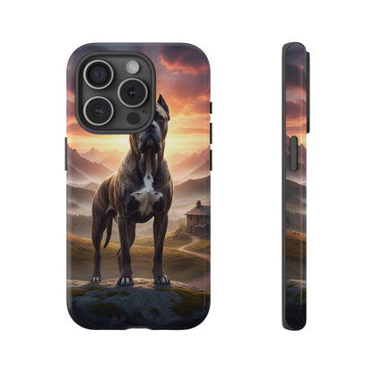 Cane Corso Phone Case – Guard Dog Sunset Tough Case (iPhone, Samsung, Pixel) | Dog Lover Gift