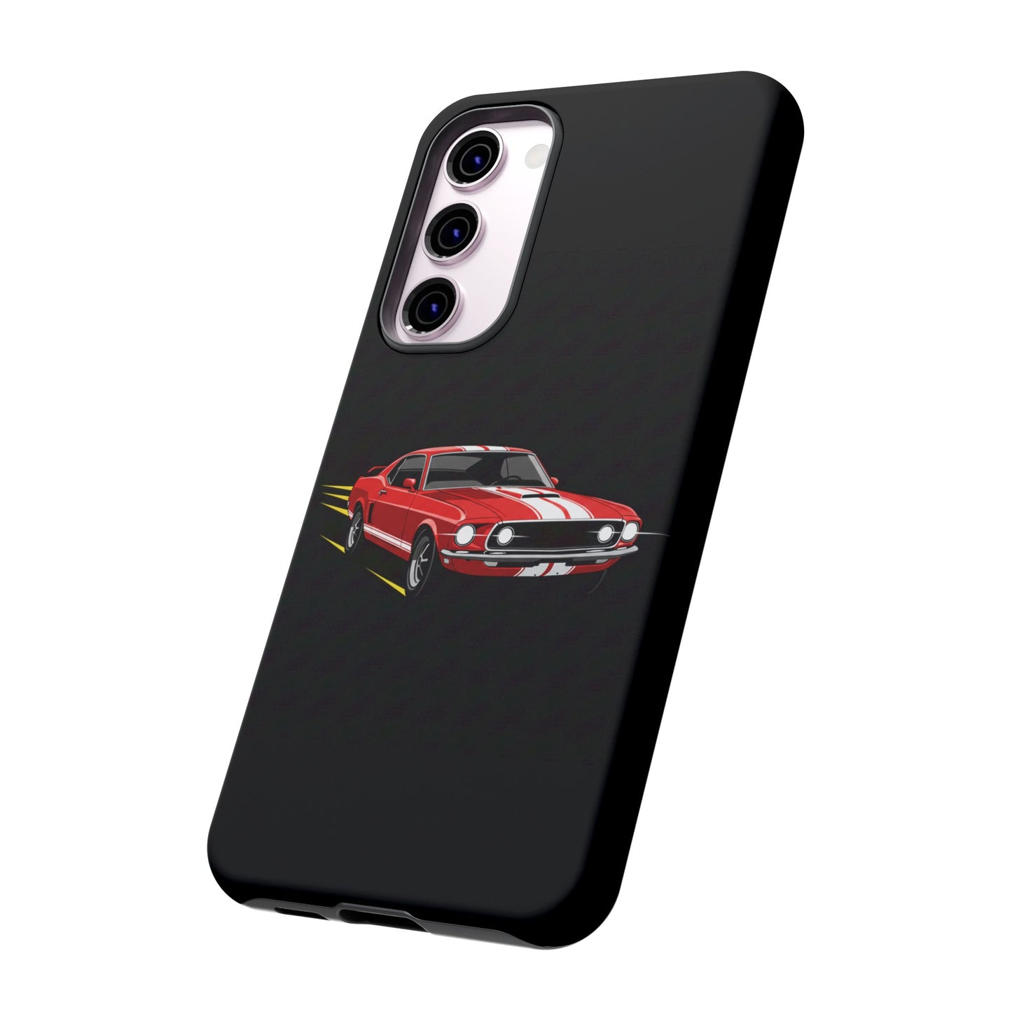 Red Muscle Car Phone Case – Classic Car Racing Tough Protective Case