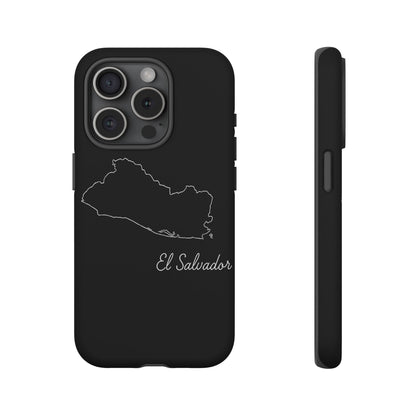 El Salvador Outline Phone Case – Minimal Country Map Tough Case (iPhone, Samsung, Pixel)