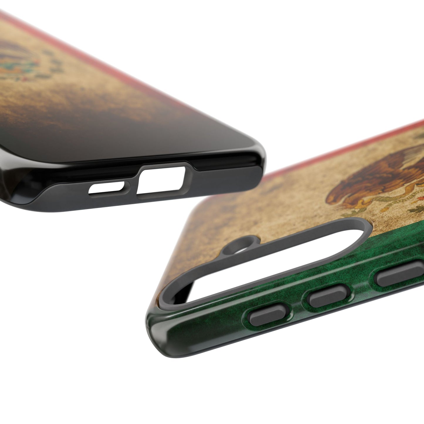 Vintage Mexico Flag Phone Case – Mexican Pride Grunge Flag Aesthetic Tough Case